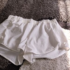 Women's Athletic White Shorts